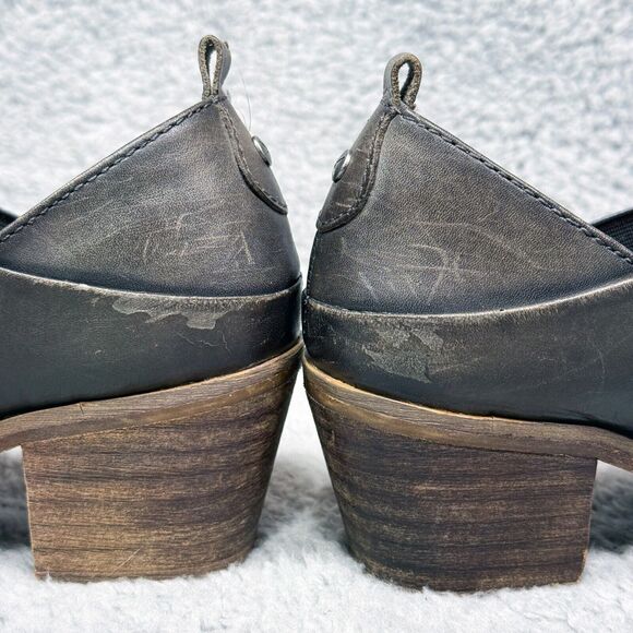 Pikolinos Andorra Womens Size 36 US 5.5-6 Ankle Boots Charcoal Gray Leather Zip - Picture 10 of 10